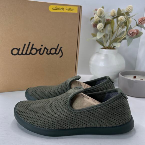 Allbirds Tree Loungers Slip on Walking Shoes Kauri Fiddle Leaf Green Women 6 NWB - Picture 3 of 10